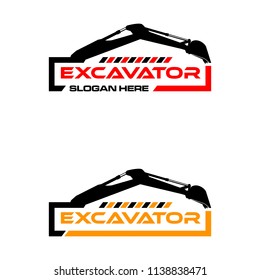 Excavator,construction, real estate logo design inspiration