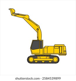 excavators are heavy equipment used to dig , move and level land