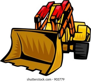 Excavator.Vector illustration