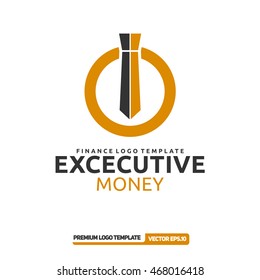 Excecutive money. Finance logo template. Vector eps.10