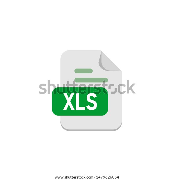 Excel Document File Format Download Save Stock Vector Royalty Free