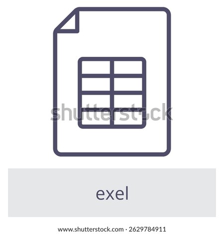 Excel Element For Design Graphic
