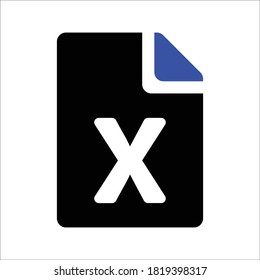 Excel File Document Vector icon