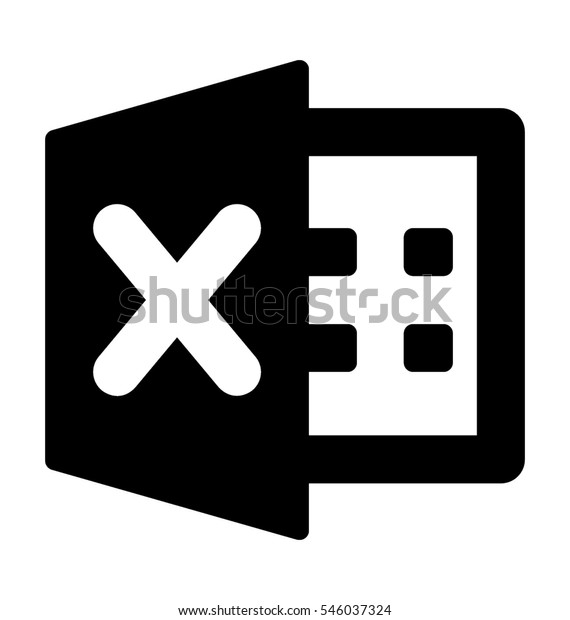 Excelファイルのベクター画像アイコン のベクター画像素材
