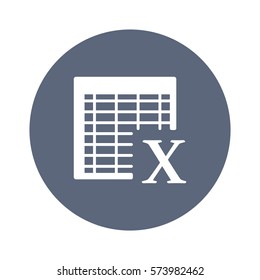 Excel Icon, flat design style