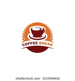 Excelent Coffee Break Logo Design