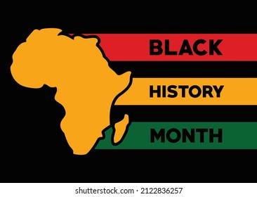 Excellence Black History Month. African American History Annual Celebrate.  February days. United States Poster, Card, Banner, and Background. Vector illustration design.