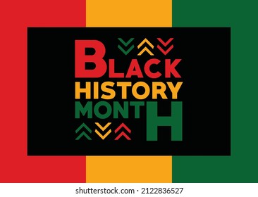 Excellence Black History Month. African American History Annual Celebrate.  February days. United States Poster, Card, Banner, and Background. Vector illustration design.