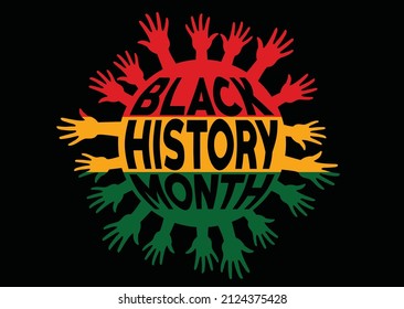 Excellence Black History Month. African American History Annual Celebrate.  February days. United States Poster, card, banner, background. Vector illustration design.