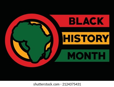 Excellence Black History Month. African American History Annual Celebrate.  February days. United States Poster, card, banner, background. Vector illustration design.