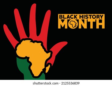 Excellence Black History Month. African American History Annual Celebrate.  February days. United States Poster, Card, Banner, and Background. Vector illustration design.