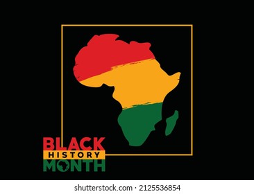 Excellence Black History Month. African American History Annual Celebrate.  February days. United States Poster, Card, Banner, and Background. Vector illustration design.