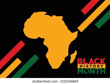 Excellence Black History Month. African American History Annual Celebrate.  February days. United States Poster, Card, Banner, and Background. Vector illustration design.