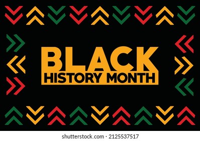 Excellence Black History Month. African American History Annual Celebrate.  February days. United States Poster, Card, Banner, and Background. Vector illustration design.