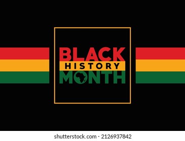 Excellence Black History Month. African American History Annual Celebrate.  February days. United States Poster, Card, Banner, and Background. Vector illustration design.