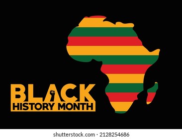 Excellence Black History Month. African American History Annual Celebrate.  February days. United States Poster, Card, Banner, and Background. Vector illustration design.