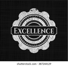 emblema de pizarra de excelencia