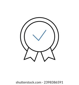 excellence concept line icon. Simple element illustration. excellence concept outline symbol design.