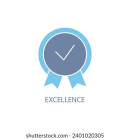 excellence concept line icon. Simple element illustration. excellence concept outline symbol design.