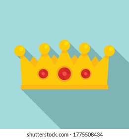 Excellence crown icon. Flat illustration of excellence crown vector icon for web design