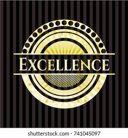 Excellence gold emblem