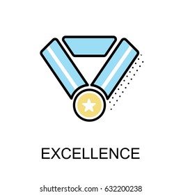 Excellence Graphic Icon.Vector Illustration