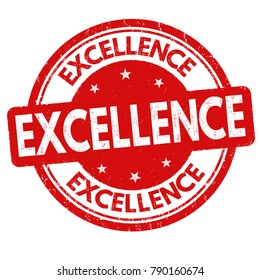 Excellence grunge rubber stamp on white background, vector illustration