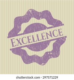 Excellence grunge seal