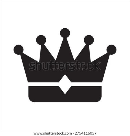 Excellence icon. Crown icon. Icon symbol for excellence, quality, premium, superior, mastery, achievement, leadership, prestige, success, crown. Vector outline illustration.