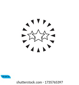 Plantilla de ilustración vectorial de diseño de icono de excelencia