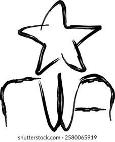 excellence icon in Doodle style