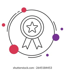  ícone Excelência, Impulsionado pela Excelência Definindo o Padrão Ouro, Excelência em Ação se Esforçando Além dos Limites, vetor