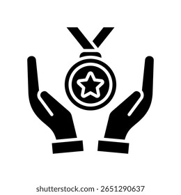 Hervorragendes Symbol Glyphe, Vektorgrafik