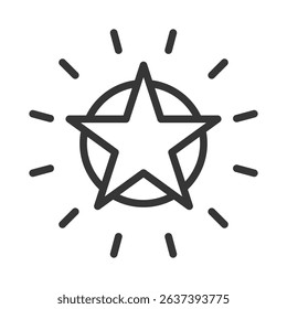 Excellence Icon Lineal Style Vector Illustration