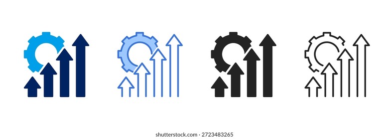 Excelência Ícone Definir Coleção De Estilos Diferentes.