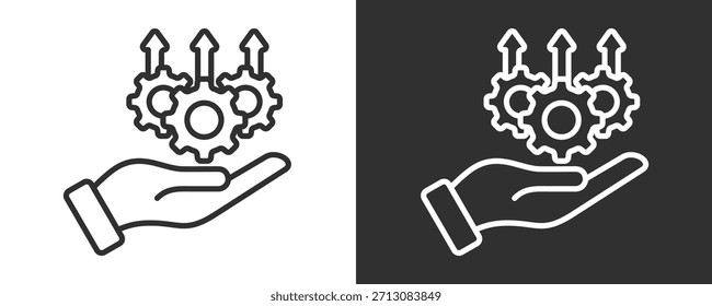 Icono de la excelencia fijado Colección de Vector aislada en blanco y negro