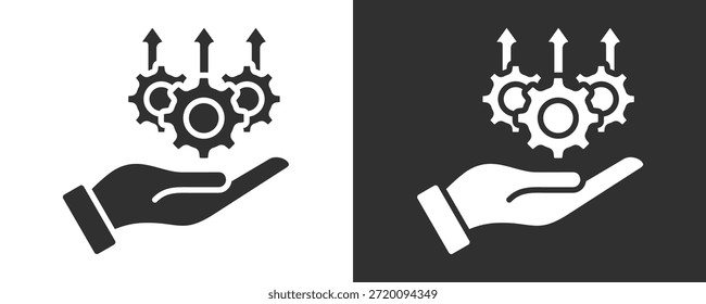 Icono de la excelencia fijado Colección de Vector aislada en blanco y negro
