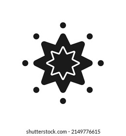 Excellence icon. Shiny star on white background vector