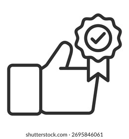 Icono de excelencia Colección de un solo Vector