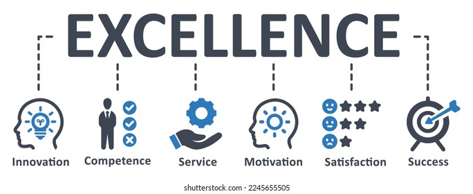 Excellence icon - vector illustration . excellence, competence, innovation, passion, service, satisfaction, motivation, success, infographic, template, presentation, concept, banner, icon set, icons .