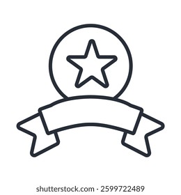 excellence icon. vector.Editable stroke.linear style sign for use web design,logo.Symbol illustration.