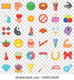 Excellence icons set. Cartoon style of 36 excellence vector icons for web for any design