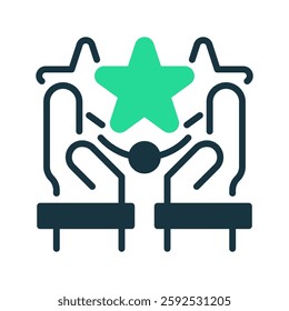 Excellence line icon. Universal creative premium symbol. Vector sign icon logo template. Vector illustration