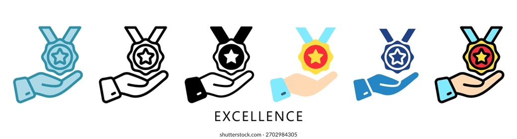 Excellence Mini Illustration Icon. Use For Modern Concept, Print, Ui, Ux Kit, Web And App Development. Vector Related To Business Finance, Management And More