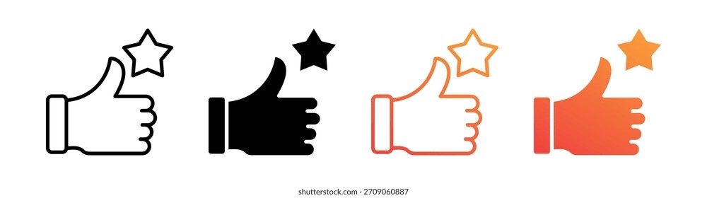 Vector de conjunto de iconos de estilo múltiple de excelencia