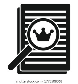 Excellence paper report icon. Simple illustration of excellence paper report vector icon for web design isolated on white background