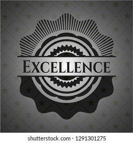 Excellence realistic black emblem