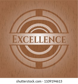  Excellence retro style wood emblem