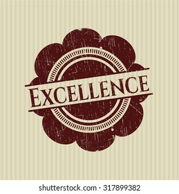 Excellence rubber stamp
