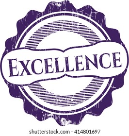 Excellence rubber stamp